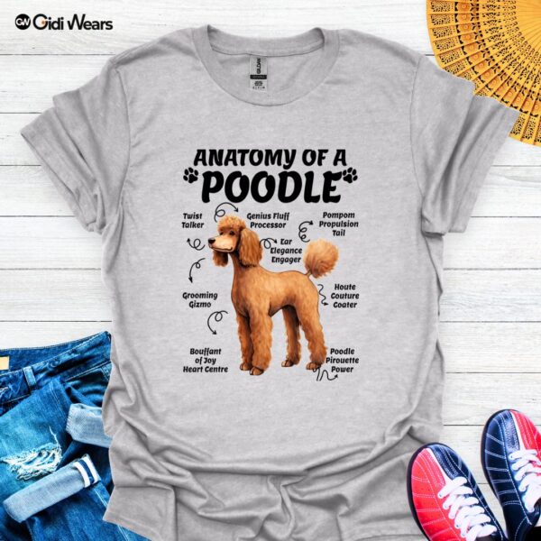 Anatomy of a Poodle T-Shirt – A Fun and Stylish Must-Have for Poodle Lovers