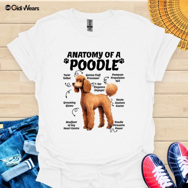 Anatomy of a Poodle T-Shirt – A Fun and Stylish Must-Have for Poodle Lovers