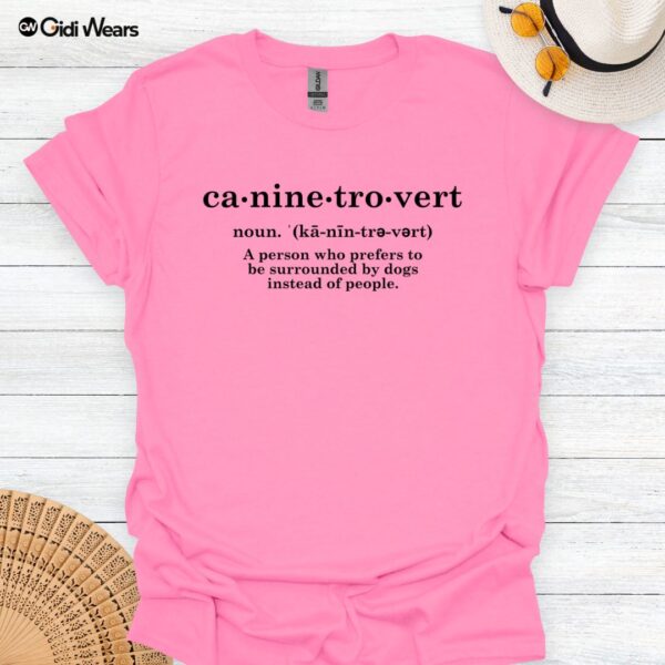 Caninetrovert T-Shirt – Celebrate Your Dog-Loving Introvert Side | Comfortable & Stylish for Every Dog Enthusiast