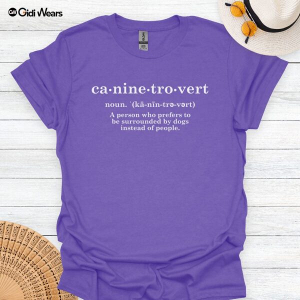 Caninetrovert T-Shirt – Celebrate Your Dog-Loving Introvert Side | Comfortable & Stylish for Every Dog Enthusiast