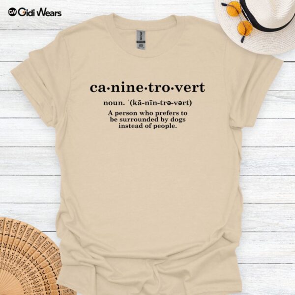 Caninetrovert T-Shirt – Celebrate Your Dog-Loving Introvert Side | Comfortable & Stylish for Every Dog Enthusiast