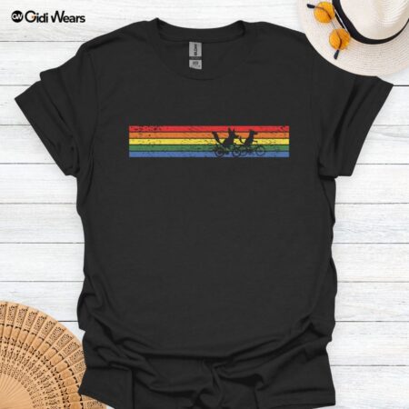 Bicycle Riders Unisex T-Shirt - Duo Dogs Design for Dog-Loving Cyclists