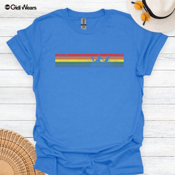 Bicycle Riders Unisex T-Shirt - Duo Dogs Design for Dog-Loving Cyclists