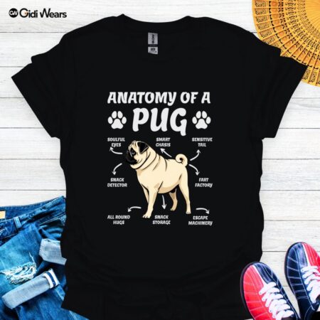 Anatomy of a Pug T-Shirt – A Playful Design for Pug Lovers and Dog Enthusiasts