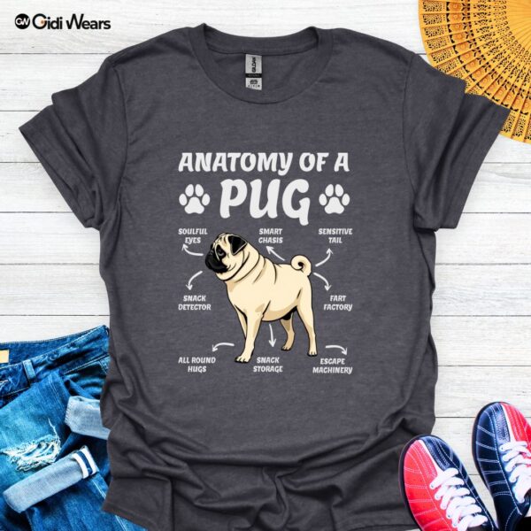 Anatomy of a Pug T-Shirt – A Playful Design for Pug Lovers and Dog Enthusiasts