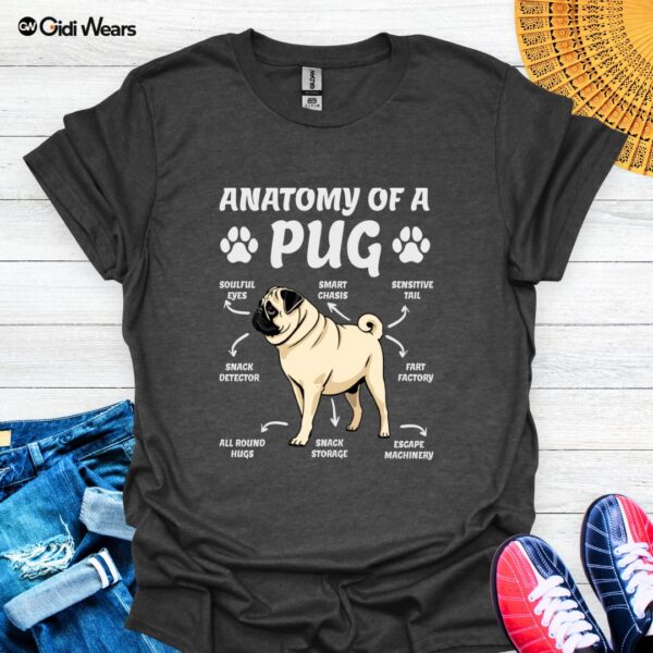 Anatomy of a Pug T-Shirt – A Playful Design for Pug Lovers and Dog Enthusiasts