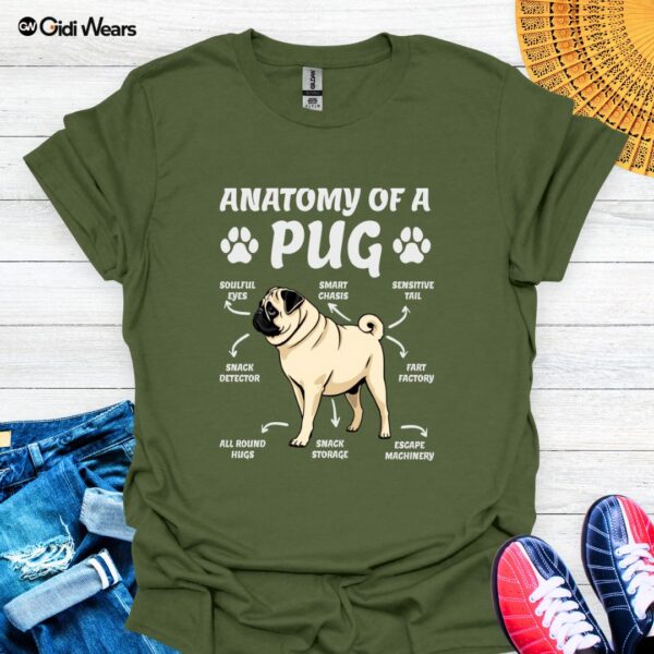 Anatomy of a Pug T-Shirt – A Playful Design for Pug Lovers and Dog Enthusiasts