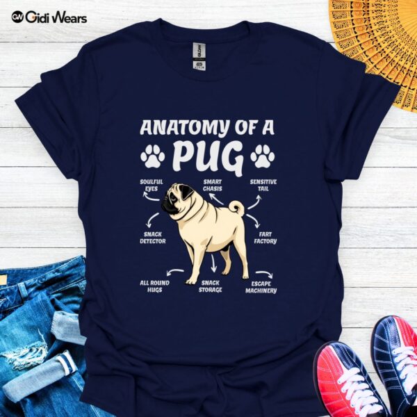 Anatomy of a Pug T-Shirt – A Playful Design for Pug Lovers and Dog Enthusiasts