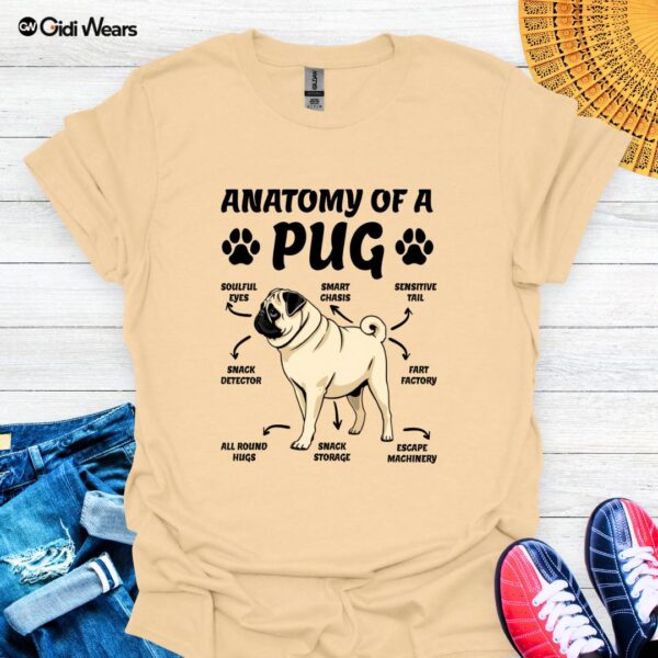 Anatomy of a Pug T-Shirt – A Playful Design for Pug Lovers and Dog Enthusiasts