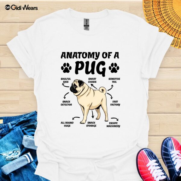 Anatomy of a Pug T-Shirt – A Playful Design for Pug Lovers and Dog Enthusiasts