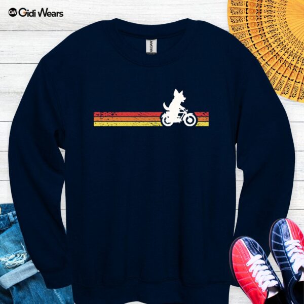 Dog Bicycle Rider Sweatshirt – A Whimsical Design for Dog Lovers on the Move