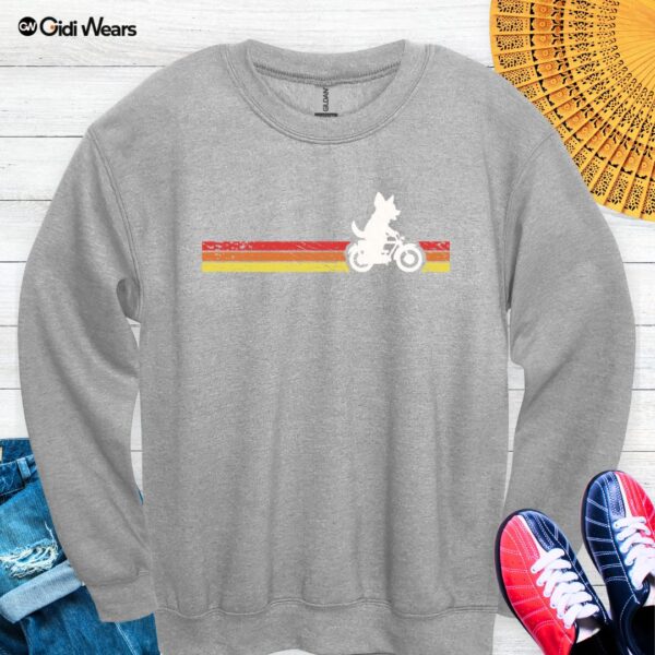Dog Bicycle Rider Sweatshirt – A Whimsical Design for Dog Lovers on the Move