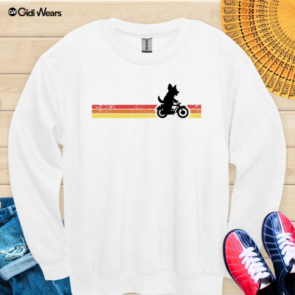 Dog Bicycle Rider Sweatshirt – A Whimsical Design for Dog Lovers on the Move