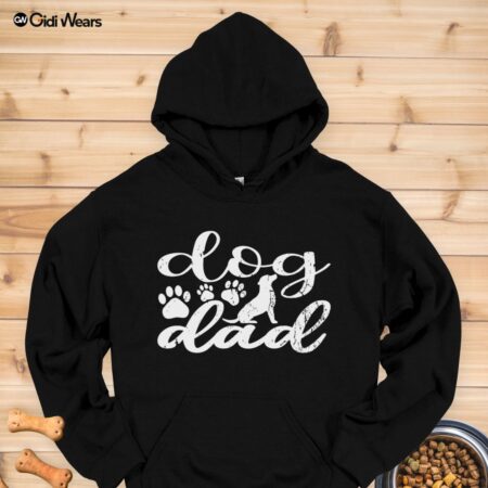 Best Dog Dad Ever Hoodie | Funny Pet Parent Gift | Father's Day Dog Lover Hoodie | Custom Dog Owner Apparel
