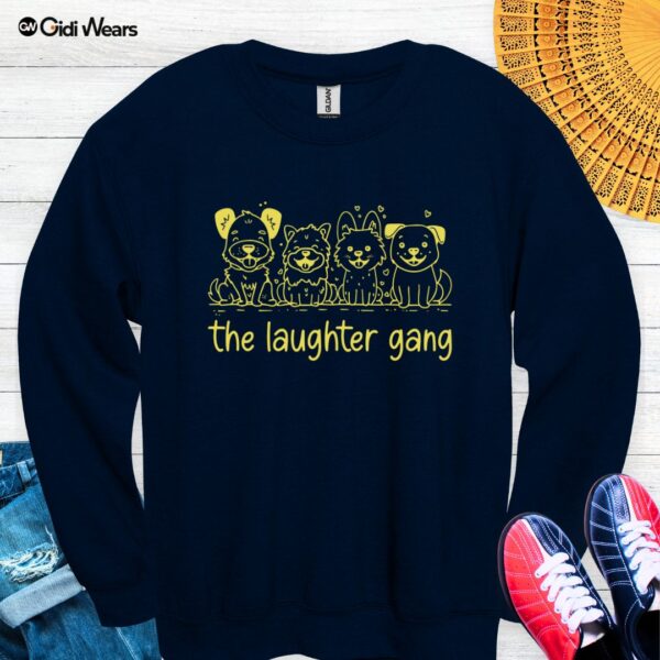 The Laughter Gang Sweatshirt – Celebrate Joyful Moments with Your Dog Squad