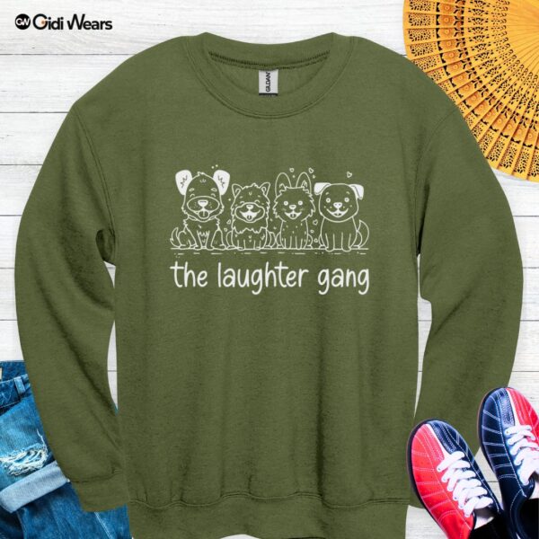 The Laughter Gang Sweatshirt – Celebrate Joyful Moments with Your Dog Squad