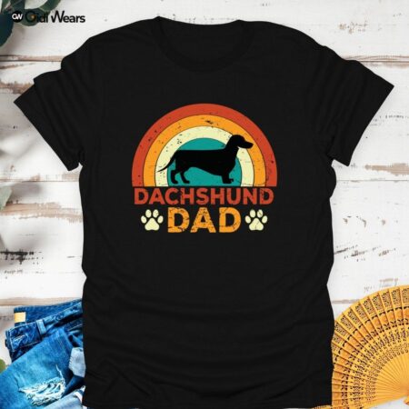 Dachshund Dad T-Shirt – Proud, Pawsome, and Full of Wiener Wisdom!