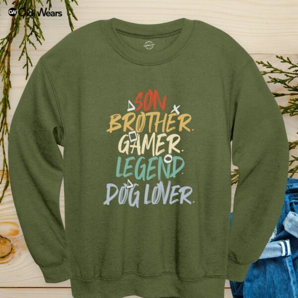 Son Brother Gamer Legend Dog Lover T-Shirt for multifaceted heroes - Gidi Wears