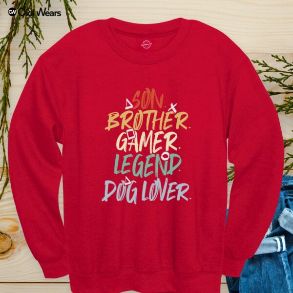 Son Brother Gamer Legend Dog Lover T-Shirt for multifaceted heroes - Gidi Wears