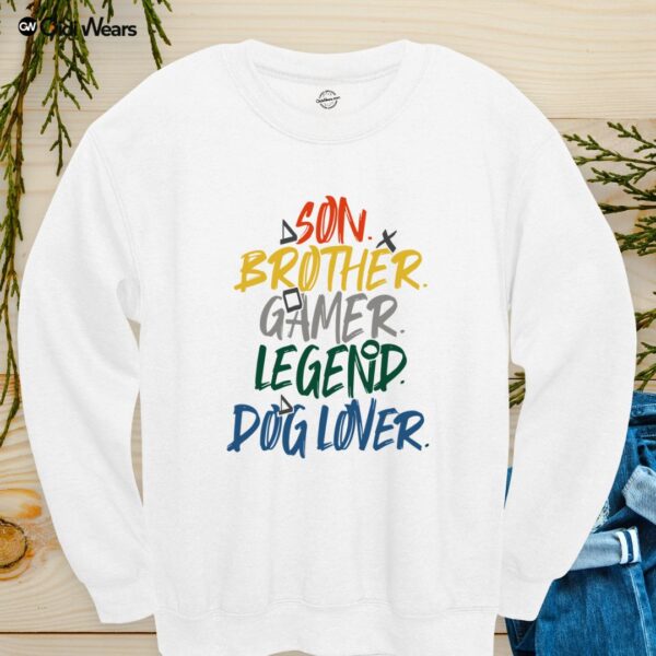 Son Brother Gamer Legend Dog Lover T-Shirt for multifaceted heroes - Gidi Wears